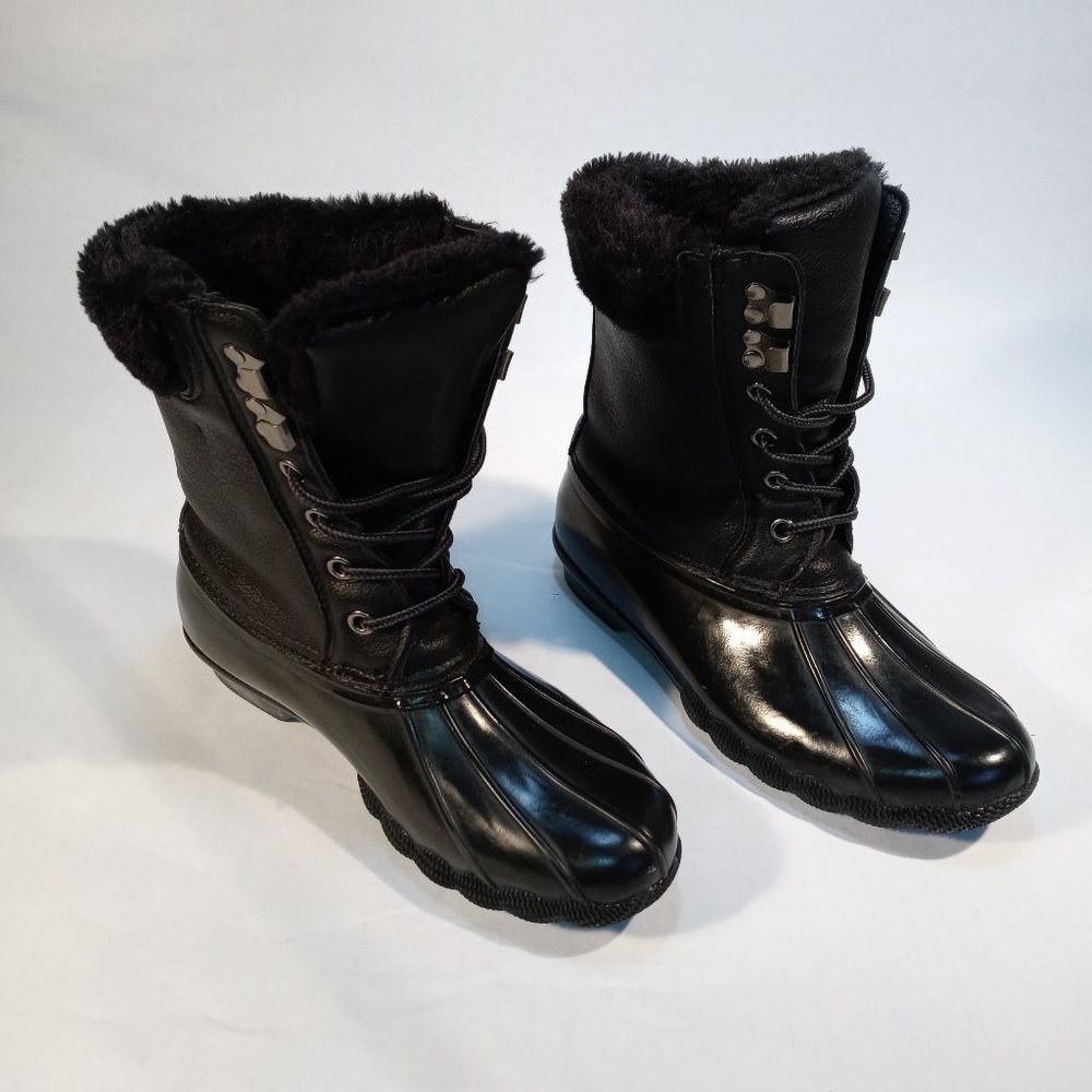 Steve Madden Black Rain Boots | size 7 | shoes